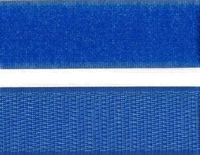 VELCRO® Sew On - Hook & Loop Tape - 50cm X 25mm - Royal Blue - Genuine Brand • $7.95