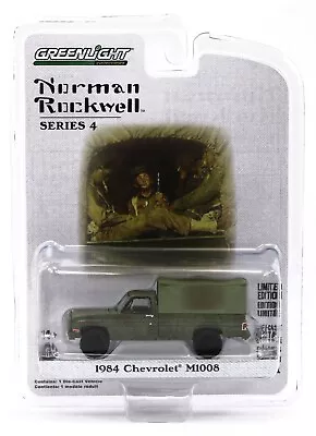 1:64 GreenLight *NORMAN ROCKWELL* 1984 Chevrolet M1008 Army Truck W/Cover *NIP* • $6.99