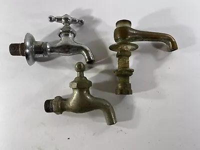 Vintage Chrome Brass Hardware Faucet Spigot Valve Sink Bathroom Tub • $19.95