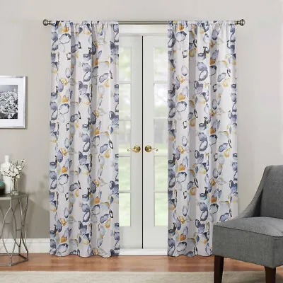 Curtains 1 Panel Eclipse Paige Yellow 37 X 95 • $6