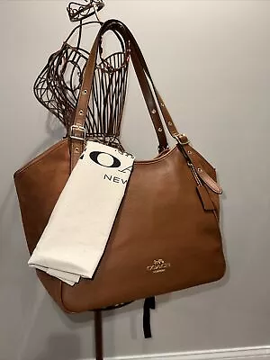 Coach Meadow Shoulder Bag In Leather/Suede Redwood CM075 • $127