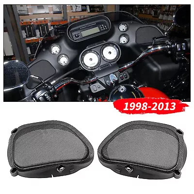 Thick Mesh Mount Front Fairing Speaker Grilles For Harley 1998-2013 Road Glide • $31.33