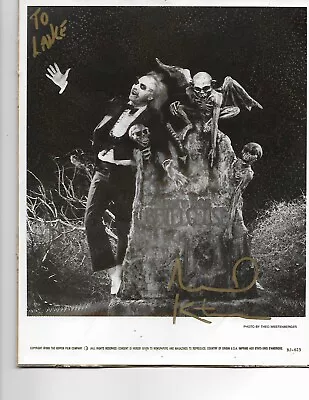 Beetlejuice - Michael Keaton Signed @ '88 Cast Party -  Publicity Photo - W/coa • $349