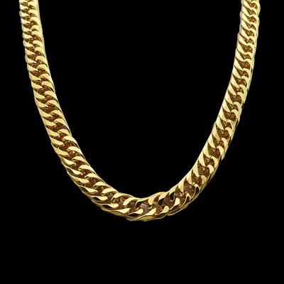 Chunky Chain Choker Purse Chain Big Fake Gold Chains Gold Chain Necklace 60CM • £8.59