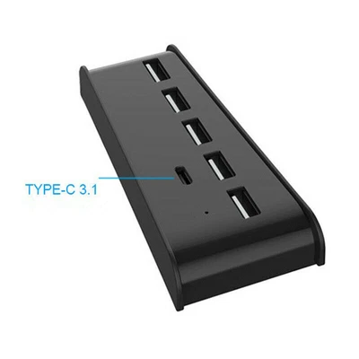$15.28 • Buy 6-Port Extend USB Charging Hub Adapter For Sony PS5 Digital Edition Pro Console