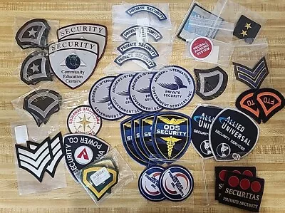 Lot 40 - Security Patches + Law Enforcement Insignia + Mixed Patch Lot + More • $15.99