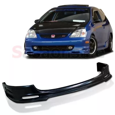 [SASA] Fit For 03-05 Honda Civic Si EP3 3dr Hatch MU PU Front Bumper Lip Spoiler • $188.56