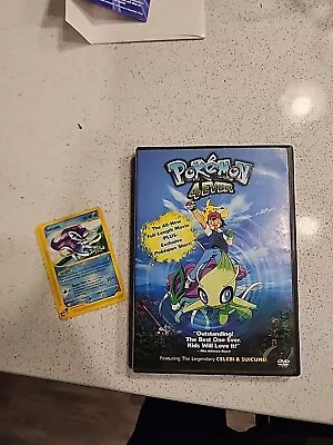 Pokemon 4Ever (DVD 2003) With Bonus Promo Card Suicune 53  • $9.99