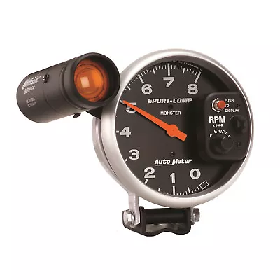 AutoMeter 3905 Sport-Comp Monster Shift-Lite Tachometer Gauge 5 In. Electrical • $333.27