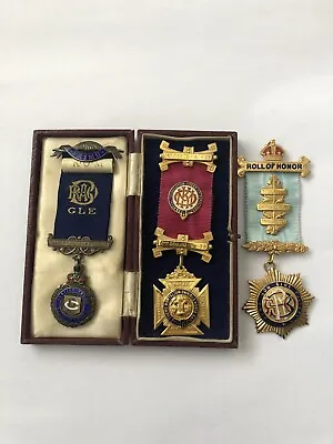 £50 • Buy 3 Masonic Medals - Buffalo Medals (RAOB) Brother Lyons