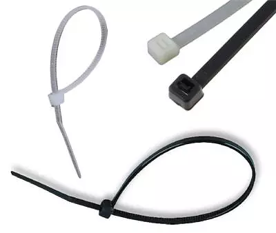 £2.99 • Buy Cable Ties Nylon Tie Wraps Zip Strong High Quality -10/50/100 Pack 60mm To 300mm