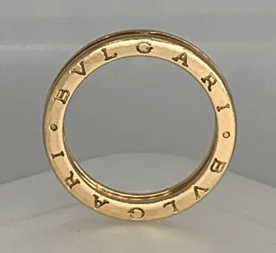 BVLGARI 750 18k Solid Gold Rose B. Zero1 Ring Authentic HC646F Size - 65 - V • $1880