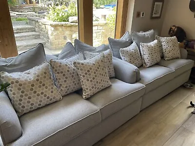 New Sofa With Loose Removable Cover Back Cushions And Loose Contrast Cushions • £160
