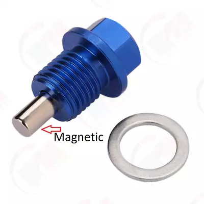 Aluminum MAGNETIC Blue Oil Drain Plug ADP581BLU For Cummins Diesel 5.9L 6.7L • $14.96