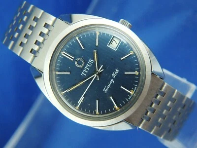 £289 • Buy Titus Tuning Fork Electronic F300Hz Watch Vintage 1970s NOS Omega Ref 198.006