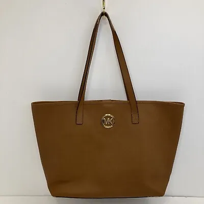 MICHAEL KORS JET SET Red Saffiano Leather TRAVEL TOTE Shoulder Shopper Purse Bag • $30