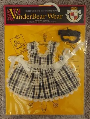 VanderBear Wear Portrait In Black White Pinafore Headband Bear Muffy Hoppy New • $5