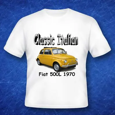 $16.28 • Buy  Fiat 500 L 1970 Classic Italian , Fruit Of The Loom Enthusiast T Shirt