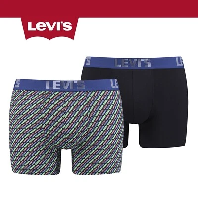 £10.99 • Buy Size Medium Levis 2 Pack Babytab AOP Boxer Briefs Sodalite Blue