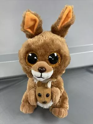 TY Beanie Boos 8” KIPPER The Kangaroo Plush Stuffed Animal Toy Tysilk GUC • $6.24