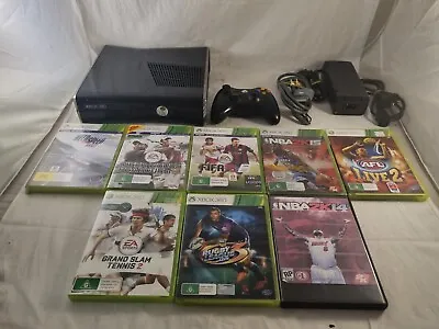 Microsoft Xbox 360 S Slim Console Bundle Lot Pal With Controller Games • $135