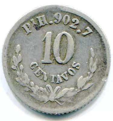 Mexico 10 Centavos 1874 PiH KM-403.9 Very Rare Date/ Mint Seldom Seen Lotmar3600 • $92.75