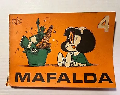 Mafalda 4 (paperback) By Jorge Alvarez [Comics] Spanish 1968 • $29.99