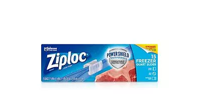 Ziploc Freezer Quart 15 Count Slider • £10.40