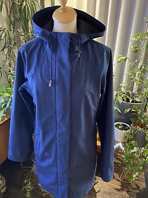 Ilse Jacobsen Raincoat Uk 12 Water Repellent Tapered Seems Breathable • £44.99