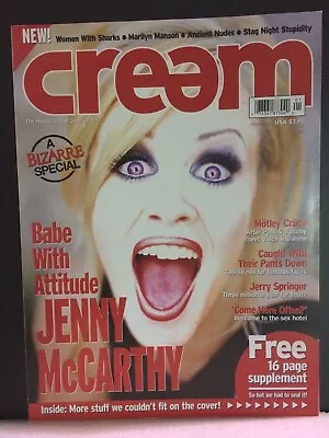 Jenny McCarthy -  CREAM MAGAZINE #1 - Winter/98 - Marilyn Manson - Kelly Brook • $30