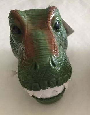 Wind Up Chattering Teeth Dinosaur Heads - Sv13567 Clockwork Jurassic T-rex Fun • £5.99