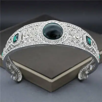 $26.40 • Buy Princess Eugenie Wedding Tiara Greville Emerald Tiara Crown 2  High, 5.1  Wide