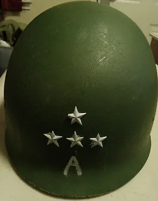 U.S. Army  Vietnam Era M1 Helmet  4 Stars  • $68