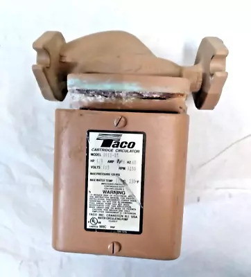 Taco 0011-S5 Cartridge Circulator Water Circulating Pump Class F CSA Enclosure 2 • $99.99