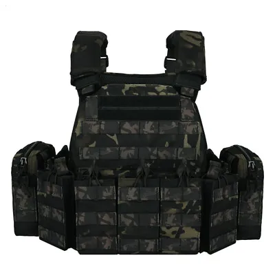 US!! Tactical Combat Vest Molle Assault Plate Carrier Quick Release Outdoor Gear • $68.34