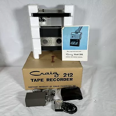 Vintage Craig Model 212 Portable Reel To Reel Tape Recorder • $68.88