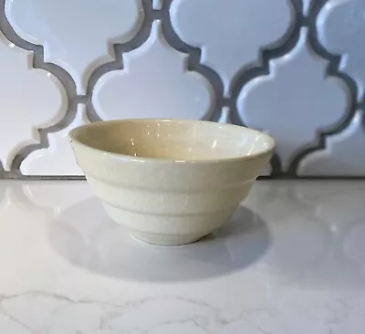 $15.99 • Buy Vintage Beige Ringware Primitive Crock Pottery Small Mixing Bowl #30 USA
