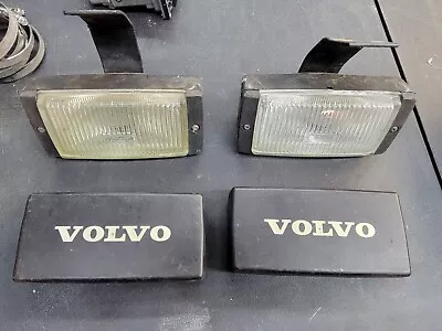  VOLVO 240 242GT 260 740 (1966-1993) VINTAGE OE BOSCH FOG LAMPS With COVERS RARE • $250