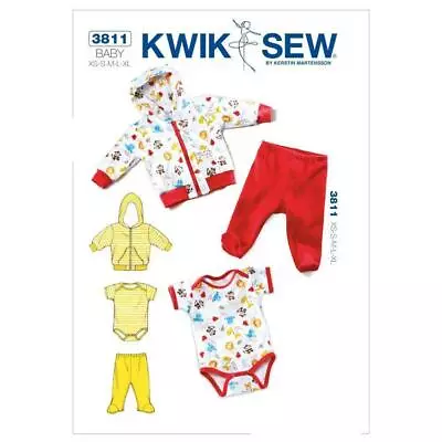 Kwik Sew Pattern K3811 | Baby Jacket Pants & Romper | Sizes XS - XL Nb-18Mths • $15.20