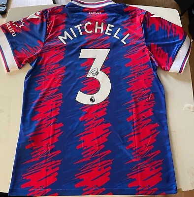 £55 • Buy Tyrick Mitchell Signed Crystal Palace 2022 2023 Home Shirt Exact Proof