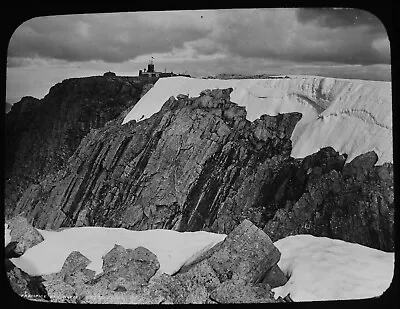 £15 • Buy ANTIQUE Magic Lantern Slide PRECIPICE ON BEN NEVIS MOUNTAIN C1890 PHOTO SCOTLAND