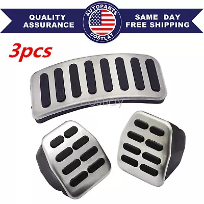 3X FOR VW Bora Golf MK3 MK4 Vento Lupo Polo Clutch Gas Brake Foot Pedal Cover • $10.85