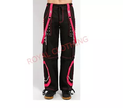  Handmade Gothic Chain Cyber Black Black Hot Pink Men Trouser Electro Bondage    • $89.99