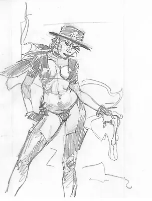 Mike Hoffman Western Madame Tarantula COVER Concept Art Pencil Comic Artist 8 • $84.99
