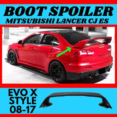Rear Boot Wing FOR Mitsubishi Lancer CJ ES VRX Trunk Spoiler EVO X Style (08-17) • $245