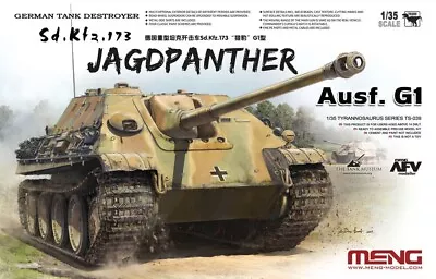 Meng 1:35 Jagdpanther Ausf.G1 German Tank Destroyer Plastic Model Kit TS039 • $73.99