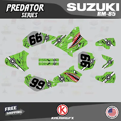 $49.99 • Buy Graphics Decal Kit For Suzuki RM85 (2001-2023) RM 85 Predator Series- Green