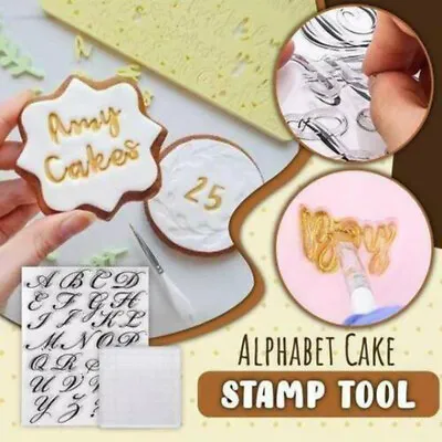 Fondant Cake Alphabet Letter Cookies Biscuit Stamp Embosser Mold Cutter Decor • $6.04