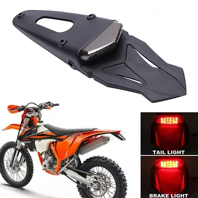 Off-road Enduro Dirt Bike LED Rear Fender Brake Tail Light For EXC Honda CRF AU • $18.33