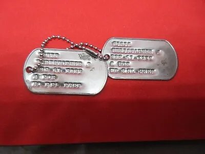 Us Army Dog Tags Vn Or Later Cigic • $12.95